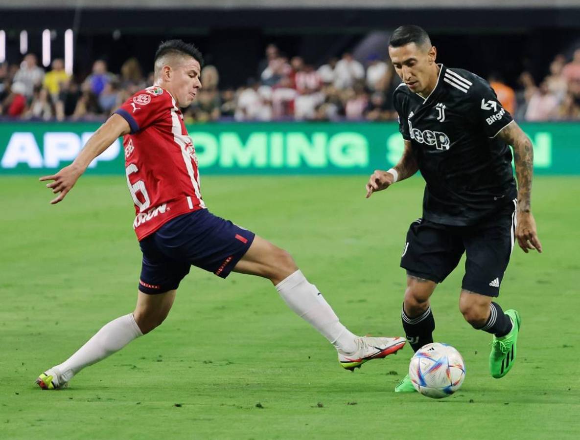 Juventus de Italia vence a Chivas de México en partido amistoso en Las Vegas con gran actuación de Ángel Di María