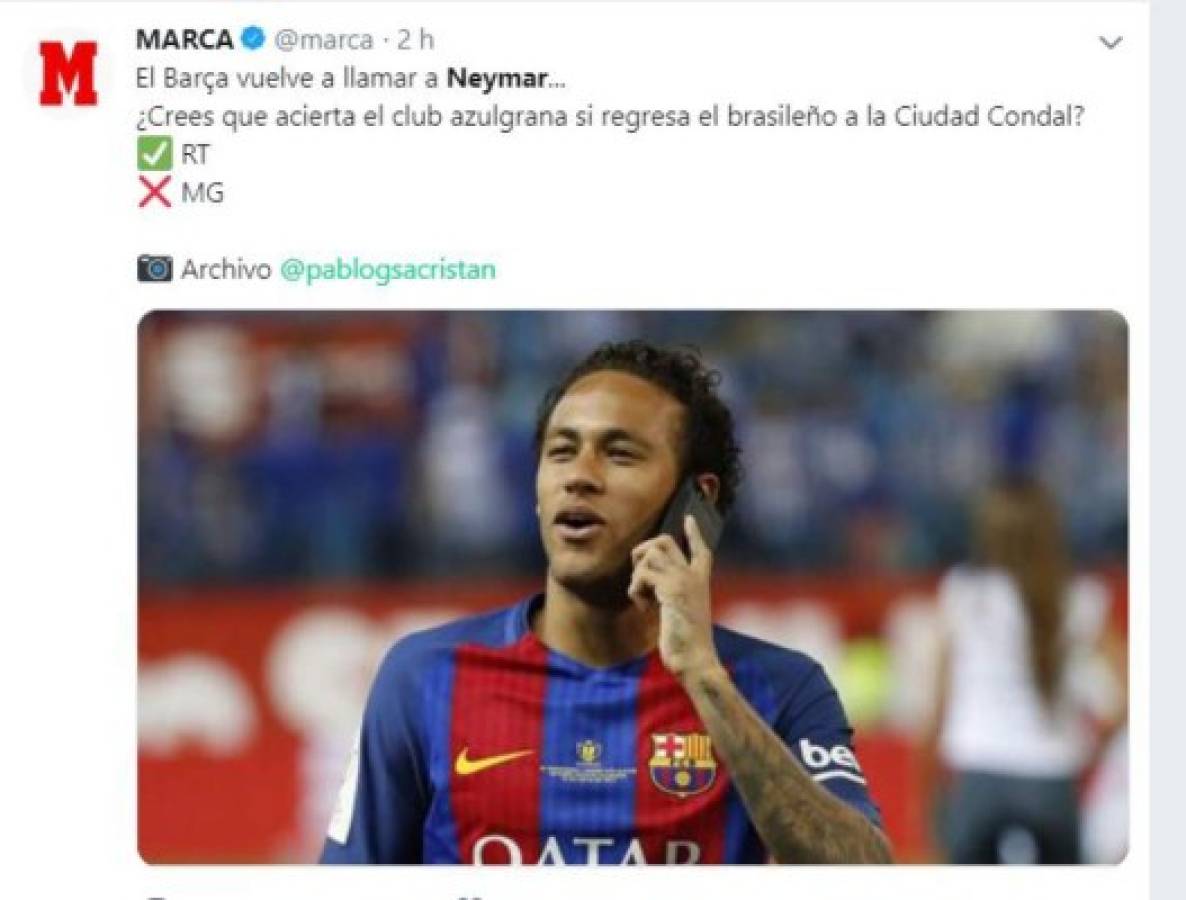 Lo que dice la prensa mundial del fichaje de Neymar de vuelta al Barcelona