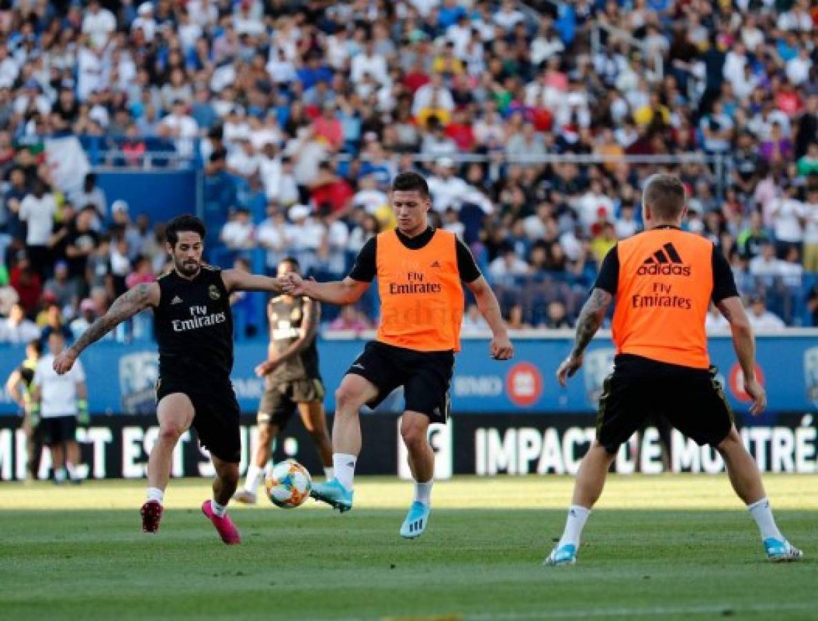 La vuelta de Zidane, la magia de Hazard y con estadio lleno, así entrenó el Real Madrid en Montreal