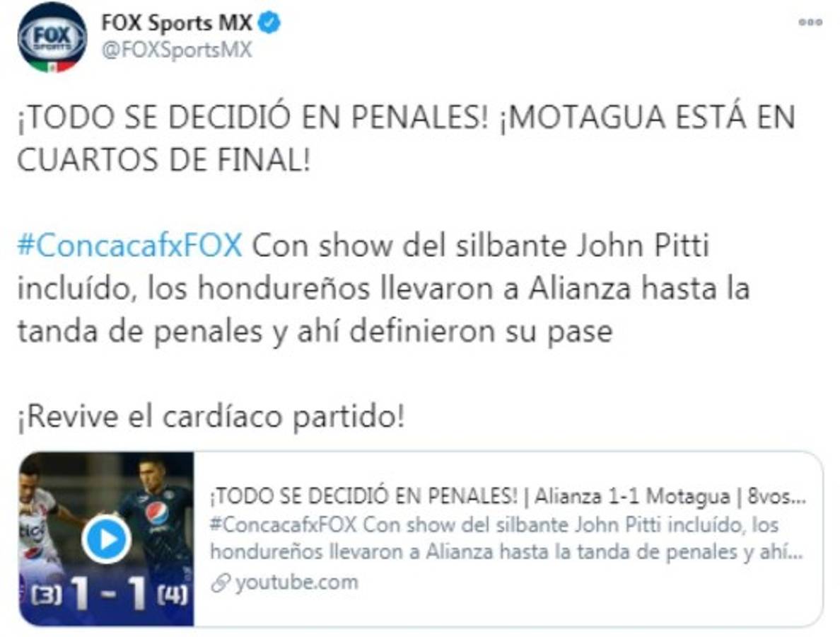 'Castellanos y los penales lo dejaron desolado': La prensa internacional sobre el pase de Motagua en Liga Concacaf