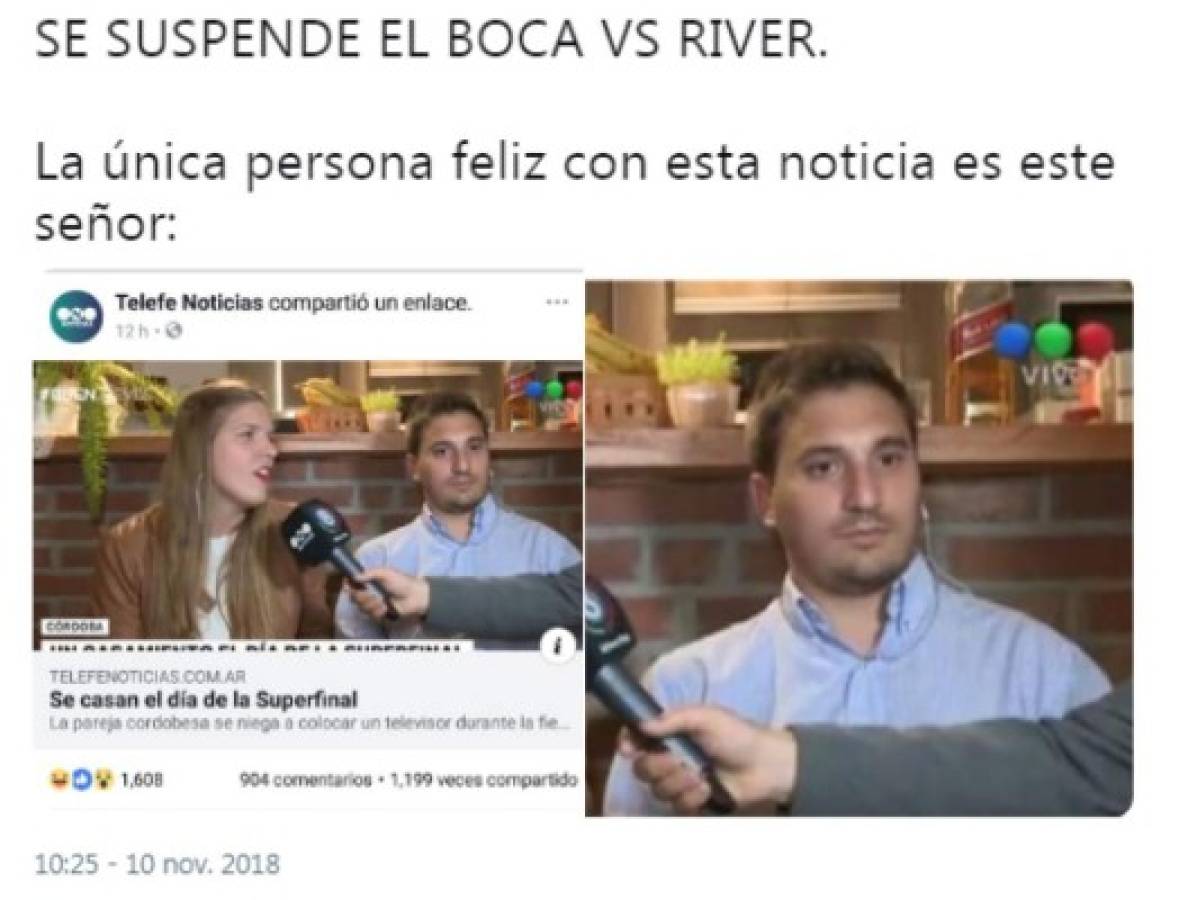 Memes: Explotan las redes tras la suspensión del Boca-River en la final de la Libertadores