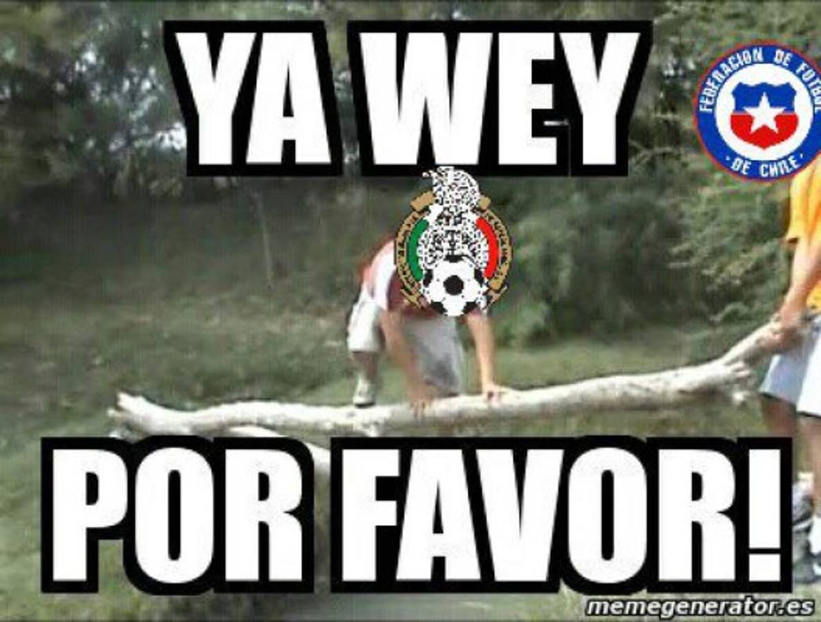 Los memes que dejó la aplastante derrota e México ante Chile