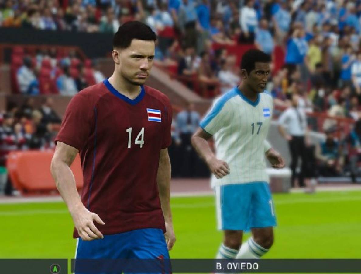 ¡Solo tres se parecen! Así lucen las selecciones de Honduras y Costa Rica en el PES 2020