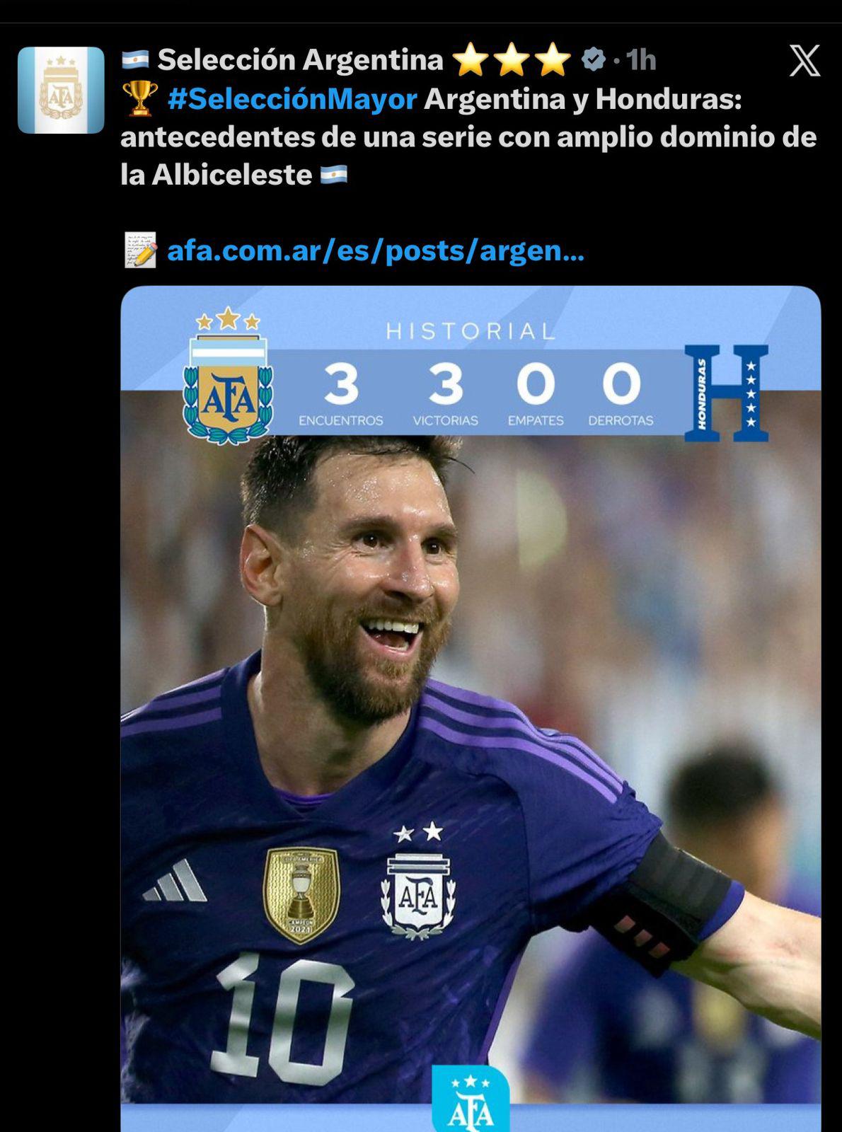Prensa argentina reacciona al duelo ante Honduras y la sensible baja: Dominio amplio