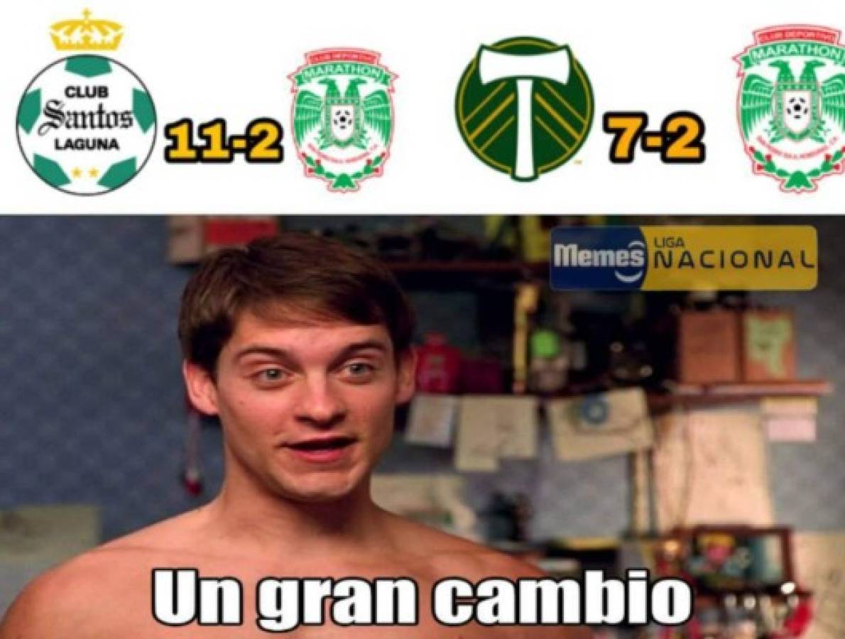 Humillan a Marathón con memes tras la paliza ante el Portland en la Concachampions