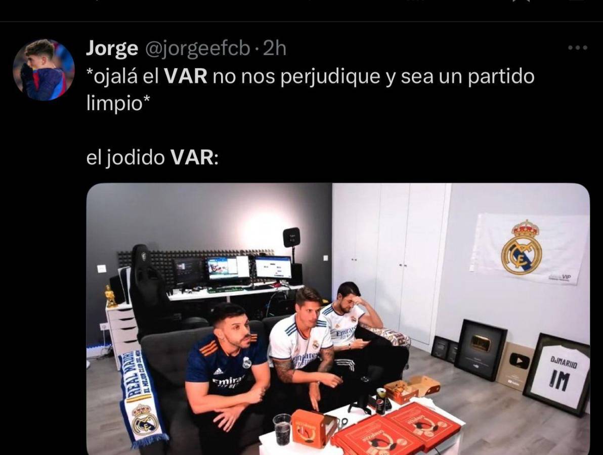 Yamal y el VAR de protagonistas: los mejores memes que dejó el triunfo del Real Madrid sobre el Barcelona en el clásico de España