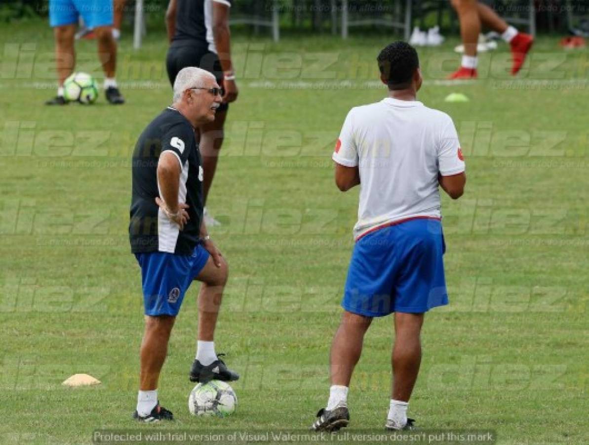 FOTOS: Olimpia trajo hasta porterías para preparar la semifinal en Tela