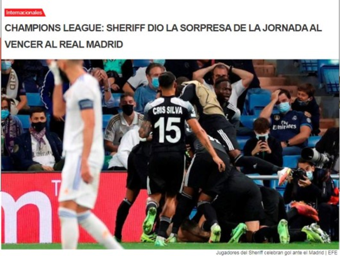 ''Tiroteados por el Sheriff'': la prensa mundial reacciona tras la dura derrota del Real Madrid en Champions