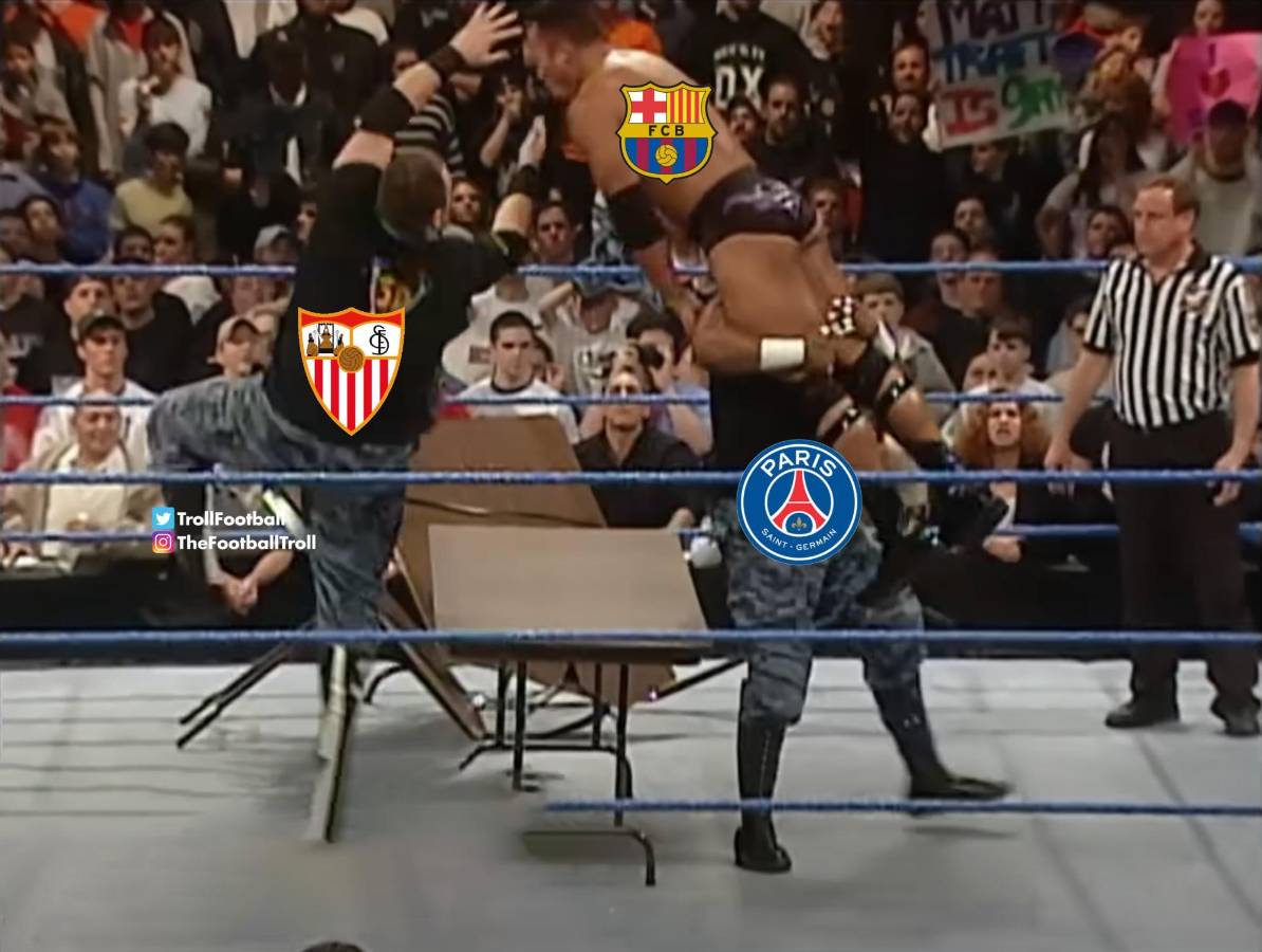 ¡Estallaron las redes! Los memes que dejó la goleada del Sevilla sobre Barcelona y no perdonan a Lewandowski