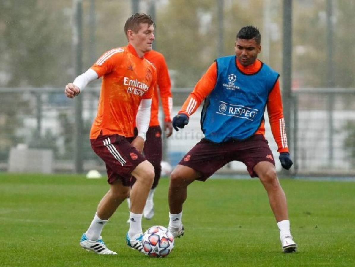 Nuevo integrante y bajo la lluvia: Así fue el entrenamiento del Real Madrid previo a la Champions  