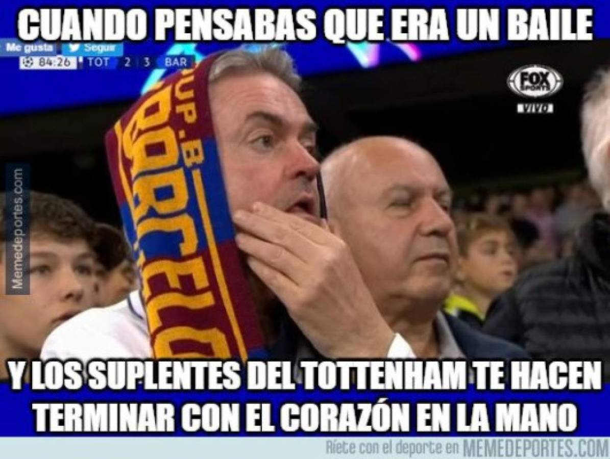 Locura de memes tras el triunfo del Barça sobre Tottenham en Champions