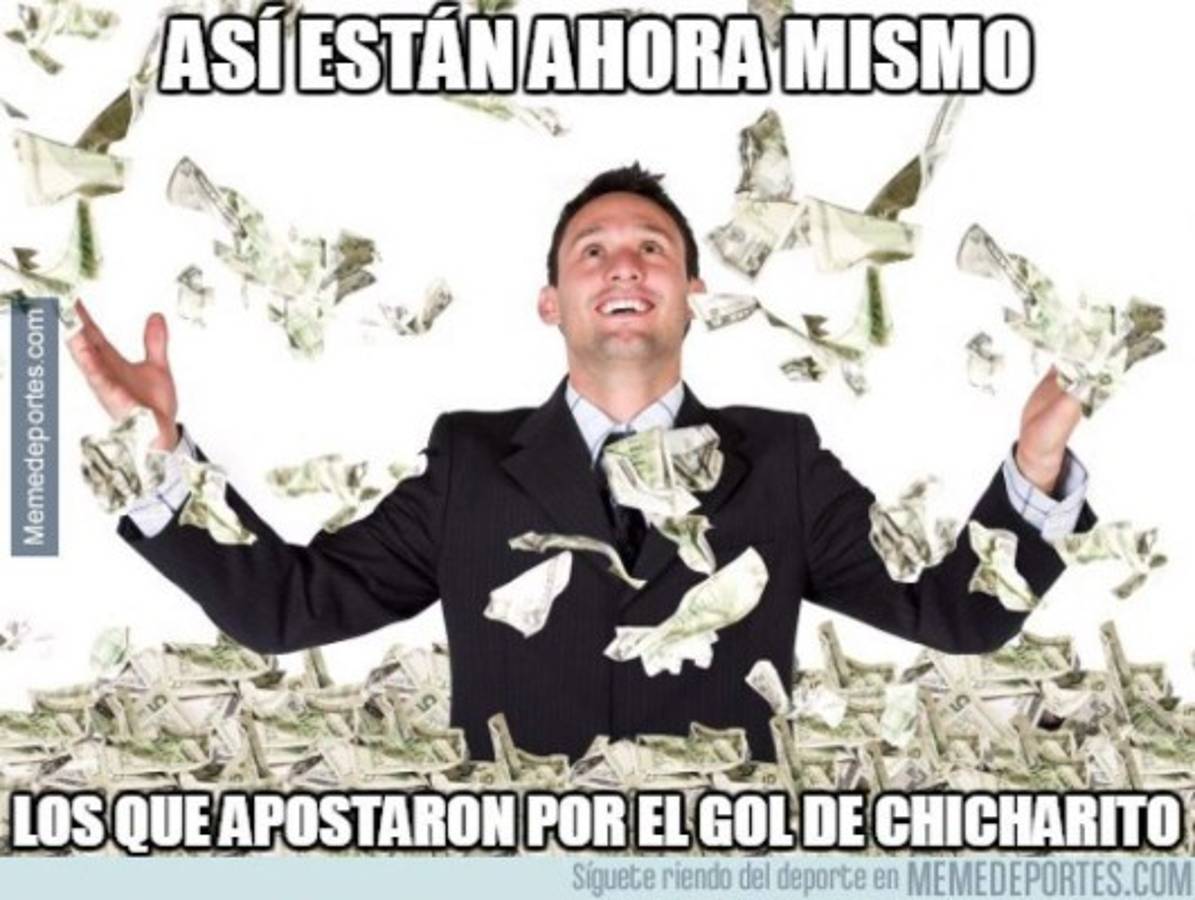 Chicharito Hernández es protagonista de los memes por su gol al Atlético