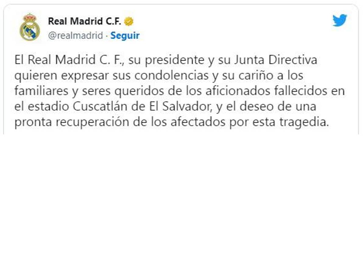 Olimpia y Real Madrid envían mensaje: La dura reacción del mundo tras la tragedia en El Salvador; “Imágenes que marcarán historia”