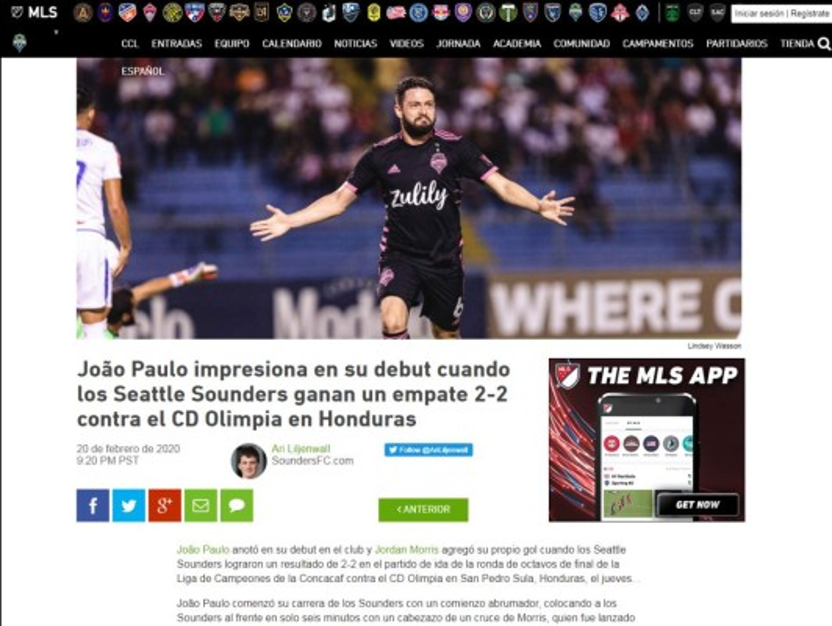 Lo que dice la prensa nacional e internacional del valioso empate de Olimpia ante Seattle en Concachampions