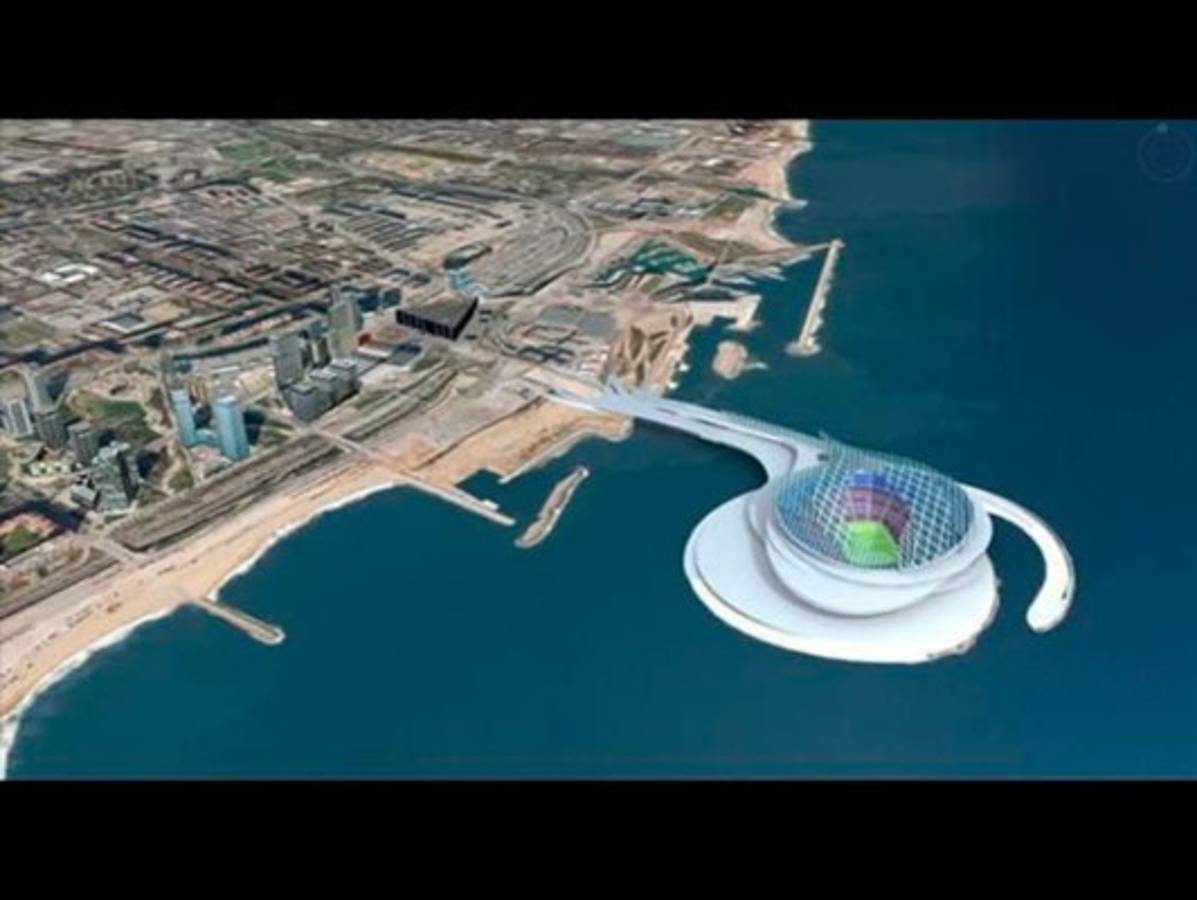 ¡Imponentes! Los futuristas estadios de fútbol que podrían haberse construido