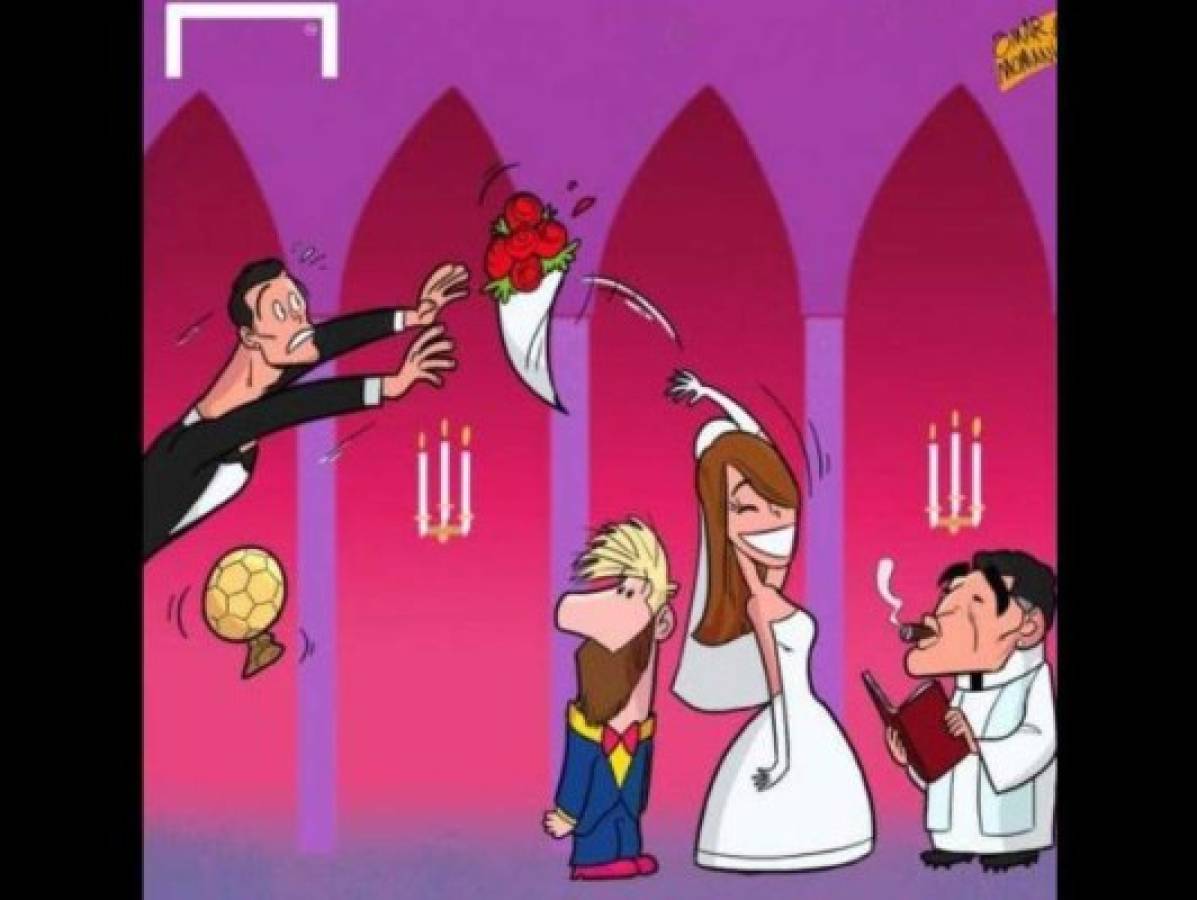 Los terribles memes de la boda de Messi y Antonella Rocuzzo