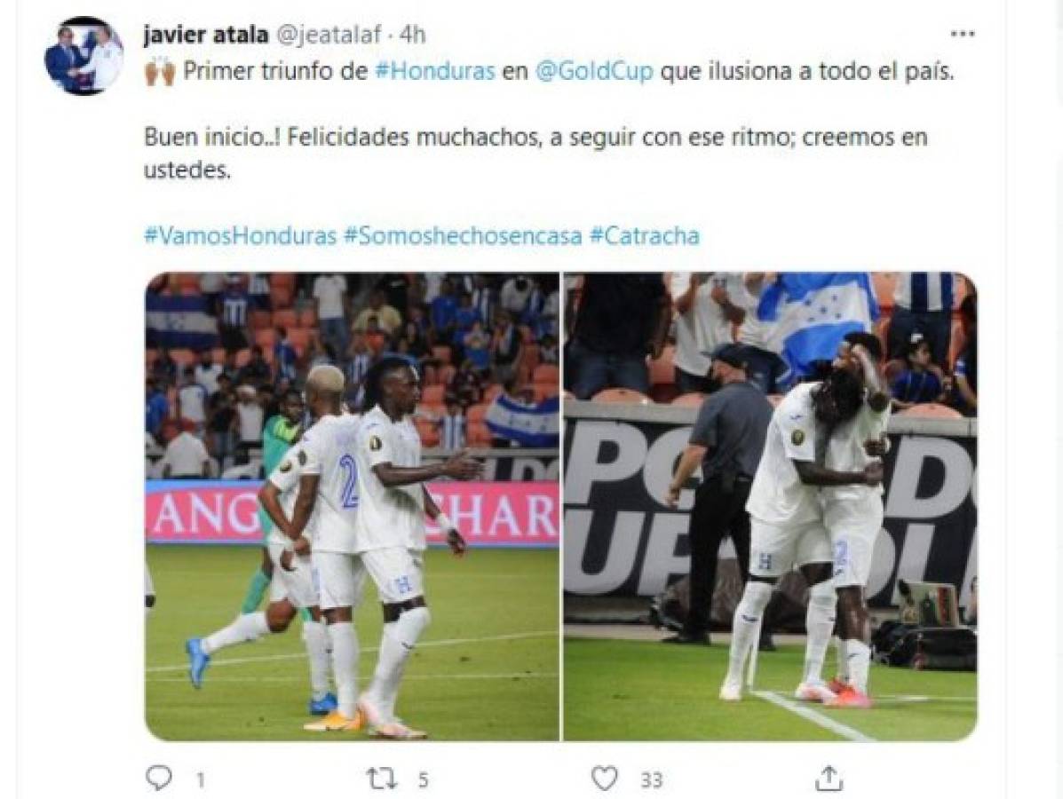 'La gran H se estrena', 'Queda mucha tarea': en las redes se comenta el debut de Honduras en Copa Oro