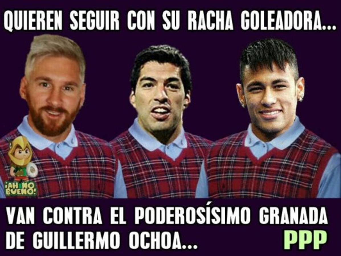 Memes del Barcelona-Granada la emprenden con Cristiano y 'Memo' Ochoa