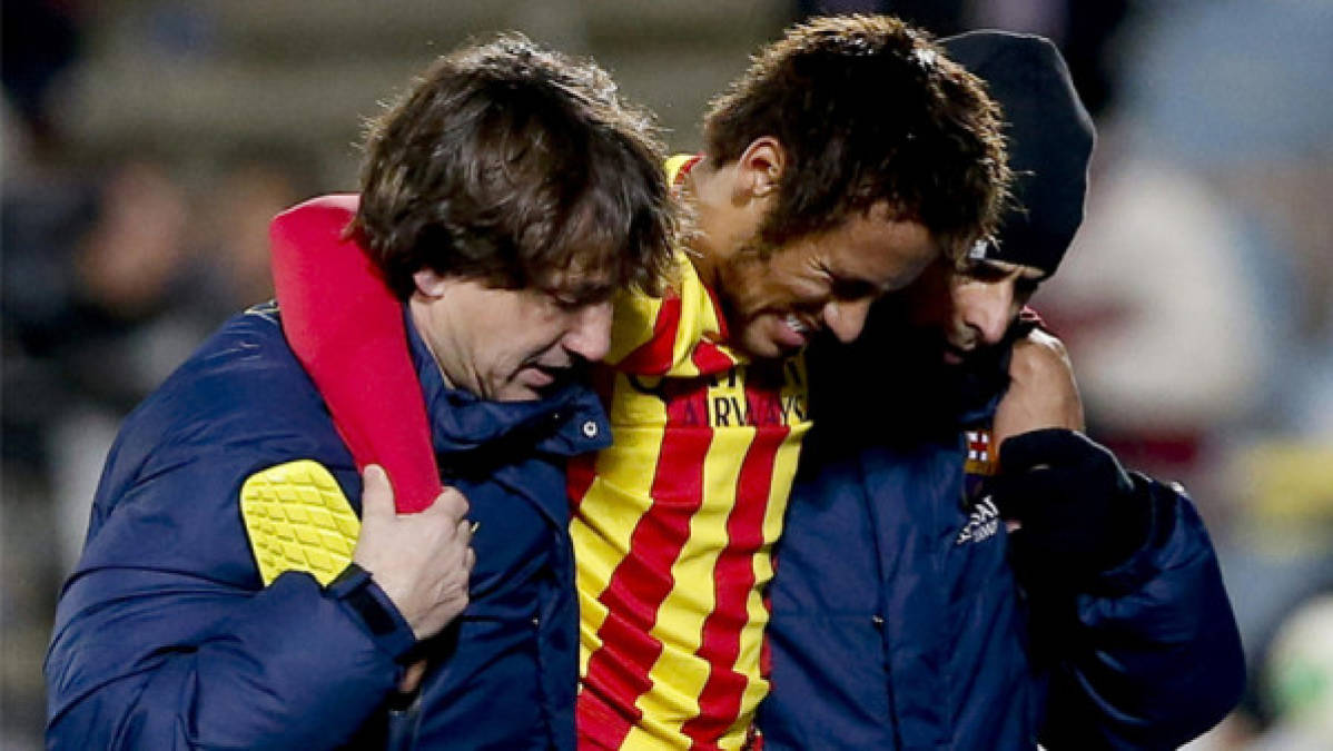 VIDEO: La dura lesión de Neymar en juego ante Getafe