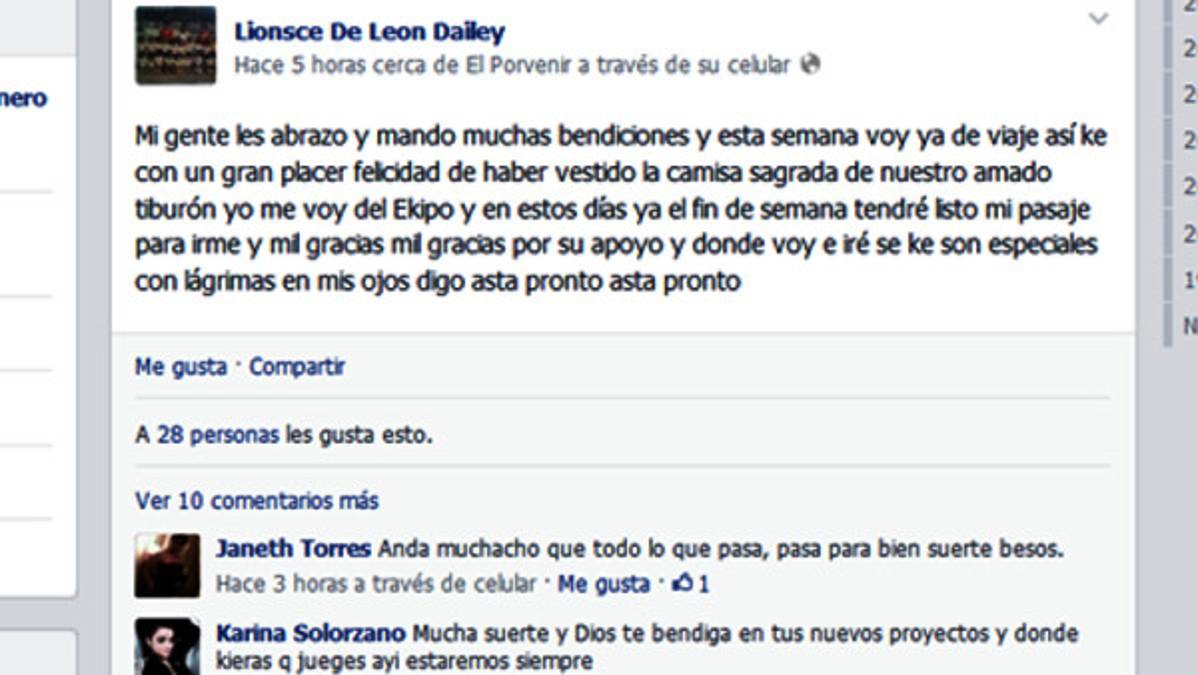 Rambo de León anuncia su salida de Platense