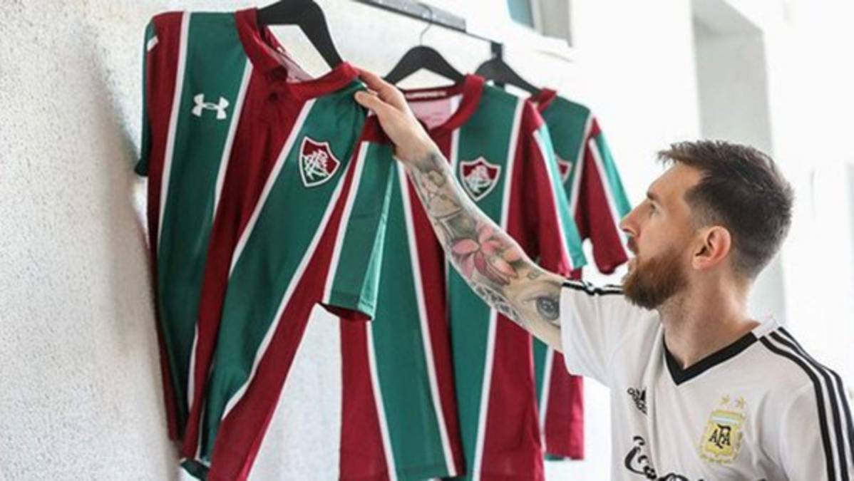 El homenaje del Fluminense a Messi previo a los cuartos de final de la Copa América