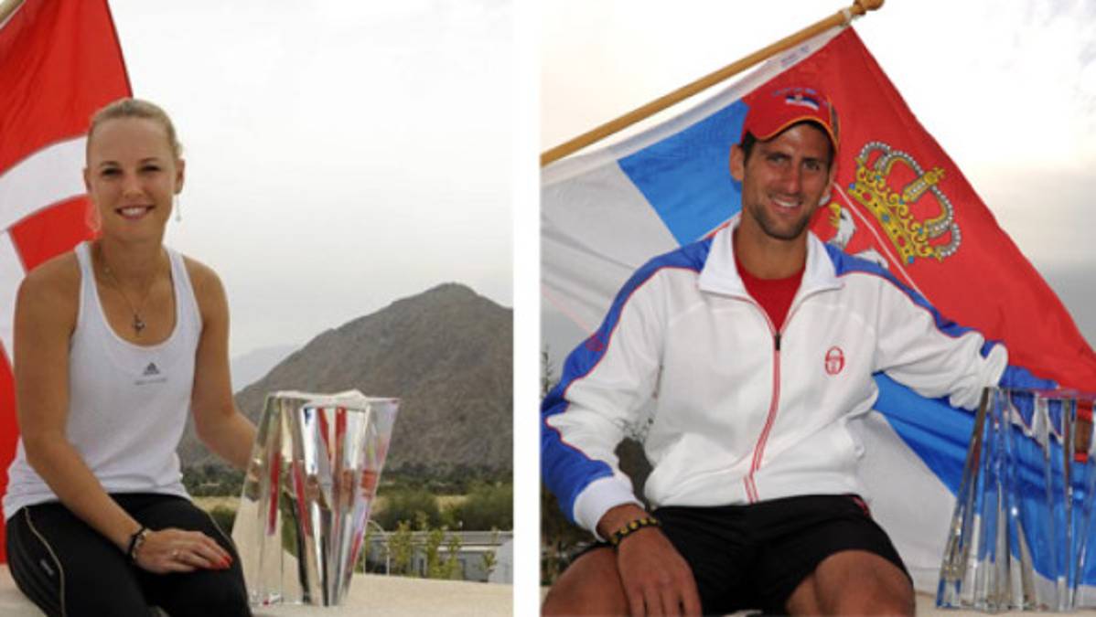 Djokovic y Wozniacki ganan el Indian Wells