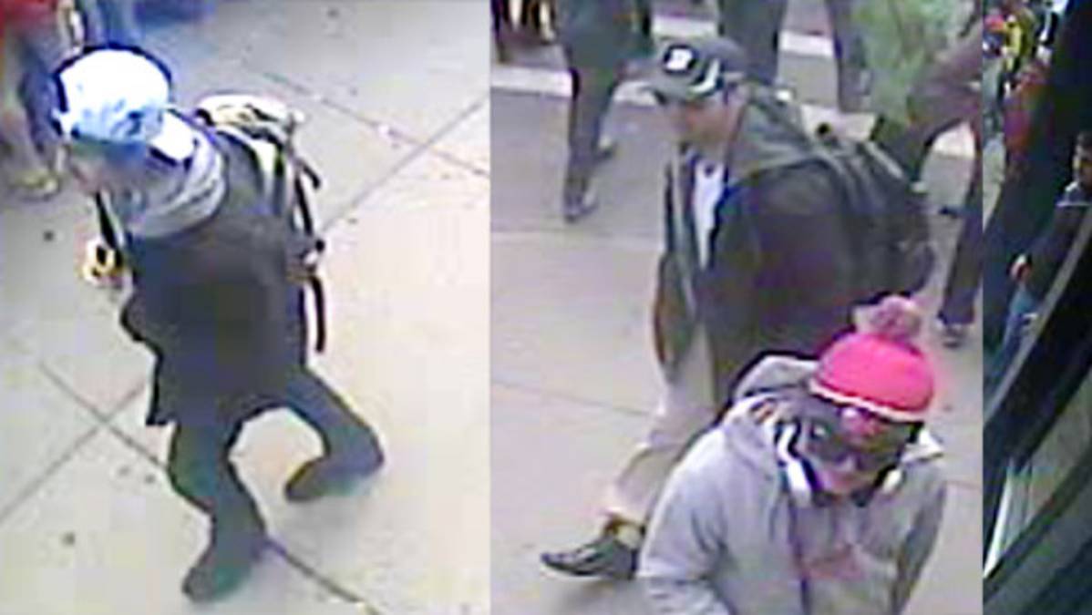 El FBI difunde la imagen de dos sospechosos por el atentado de Boston