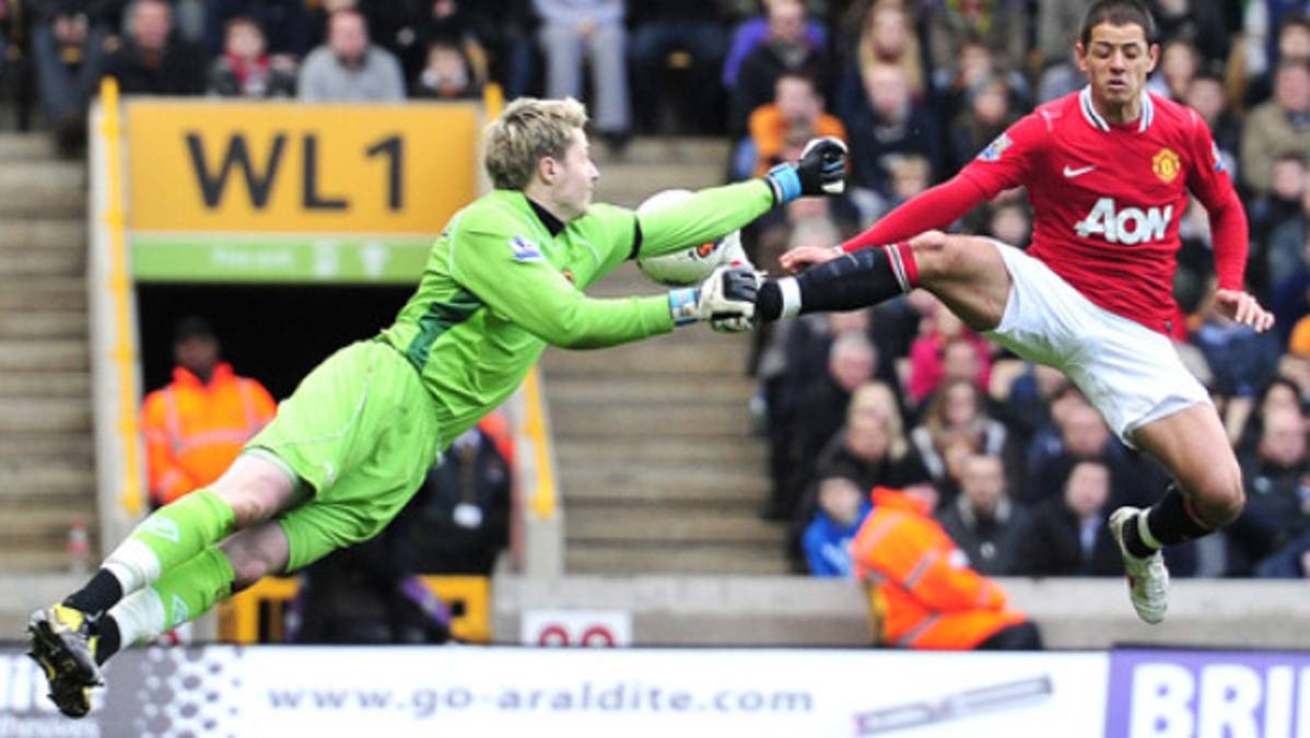 Manchester y 'El Chicharito' se las desquitaron con el Wolverhampton