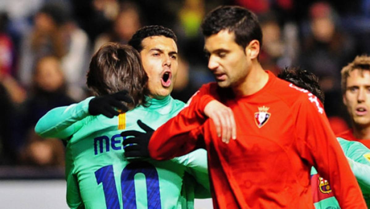 Pedro y Messi consolidan al Barcelona