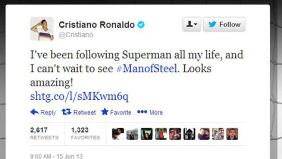 Cristiano se declara seguidor de 'Superman”