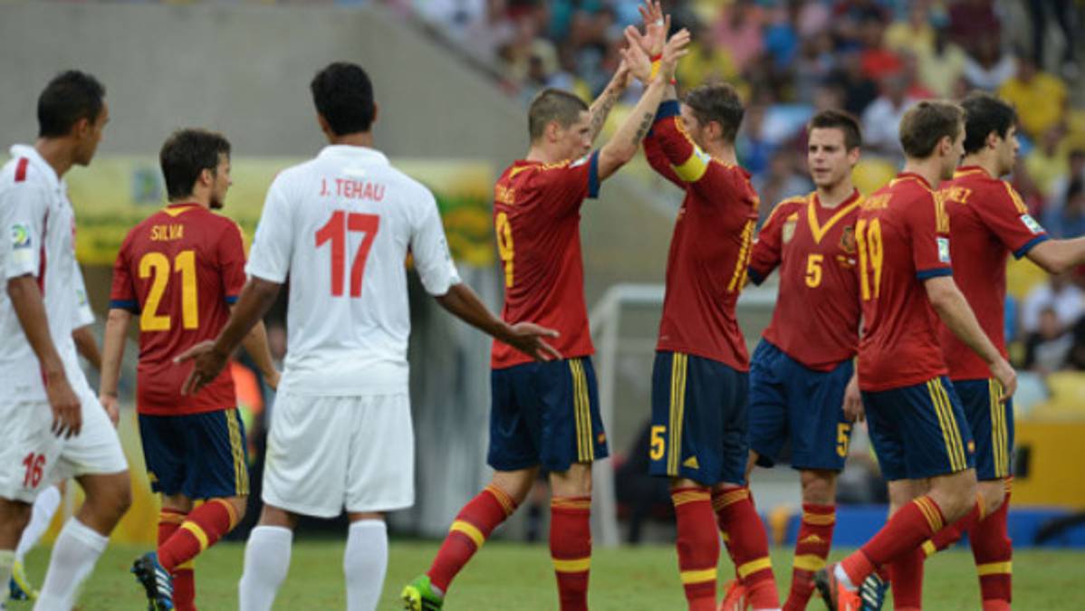 Goleada escandalosa de España a Tahití