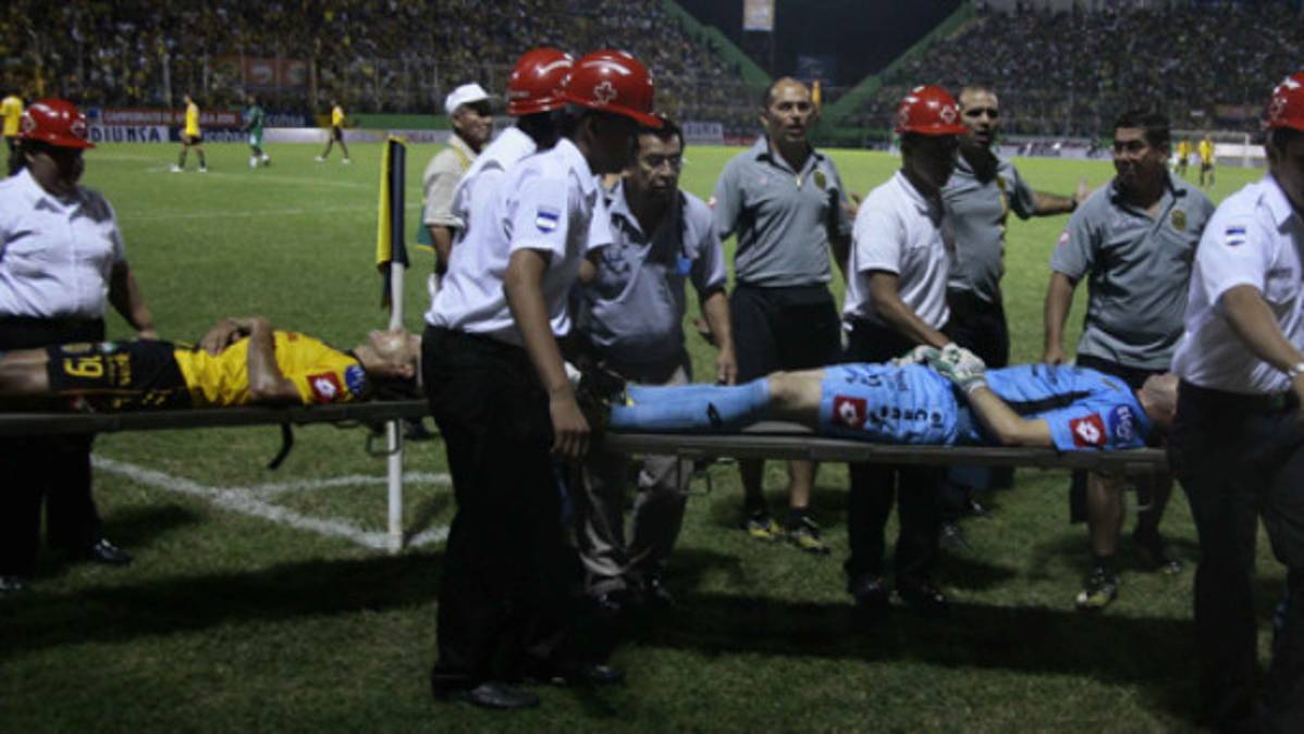 Bica y Macías se fueron directo al hospital