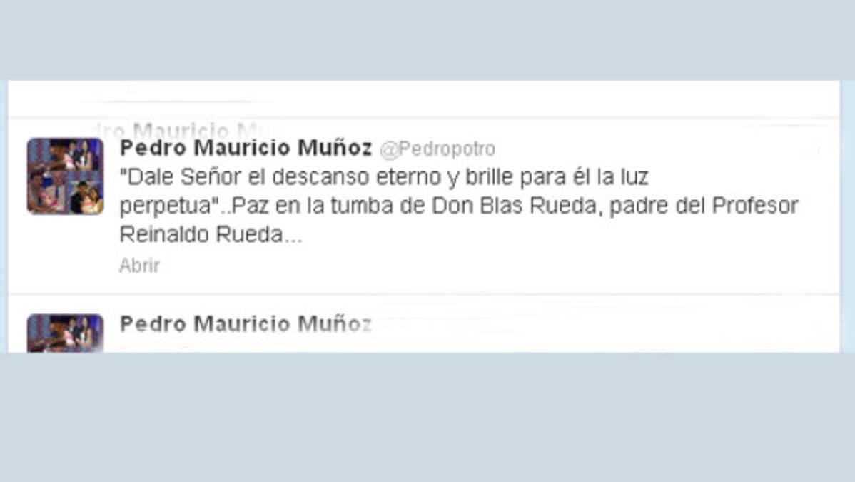 Muere padre del técnico Reinaldo Rueda