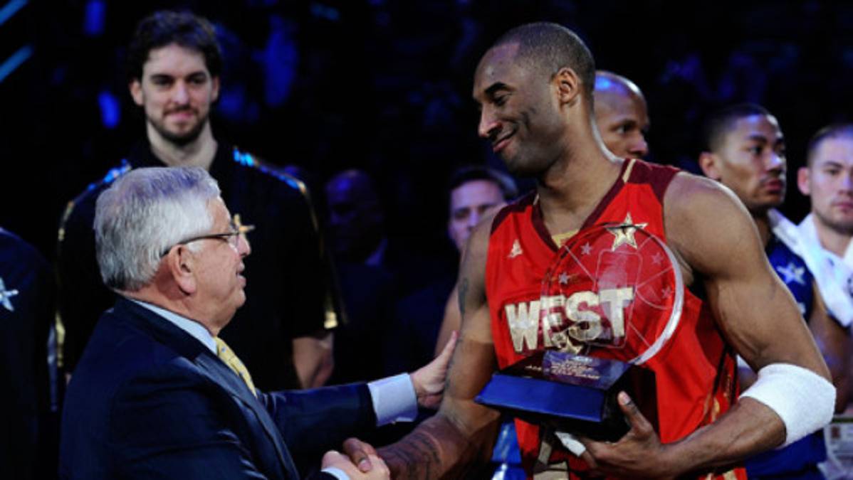 Kobe Bryant el MVP del Juego de las Estrellas de la NBA