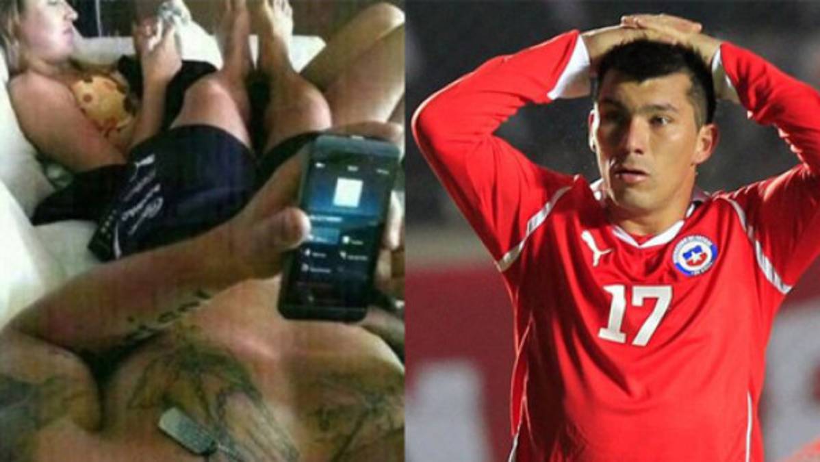Publican fotos de supuesta orgía del chileno Gary Medel