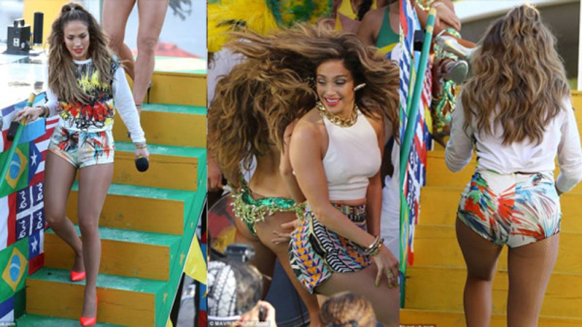 Pitbull, JLO y Leitte ensayan canción del Mundial en Fort Lauderdale