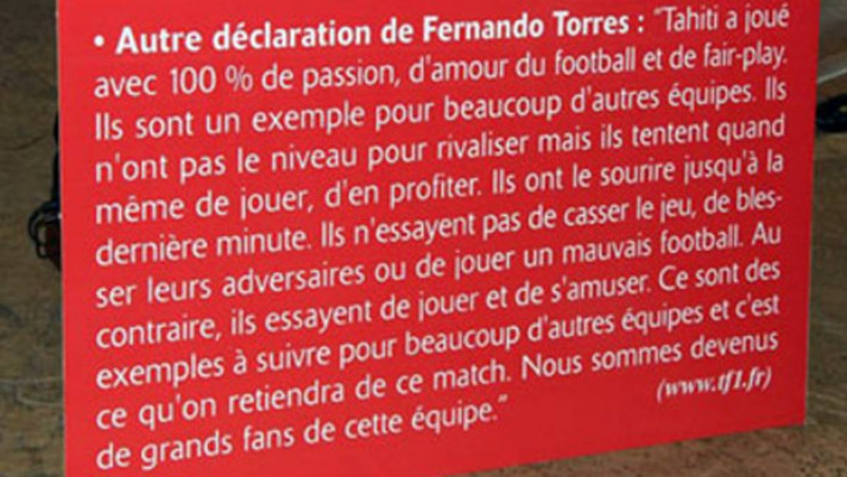 Jugadores de Tahití reciben singular regalo tras jugar Copa Confederaciones