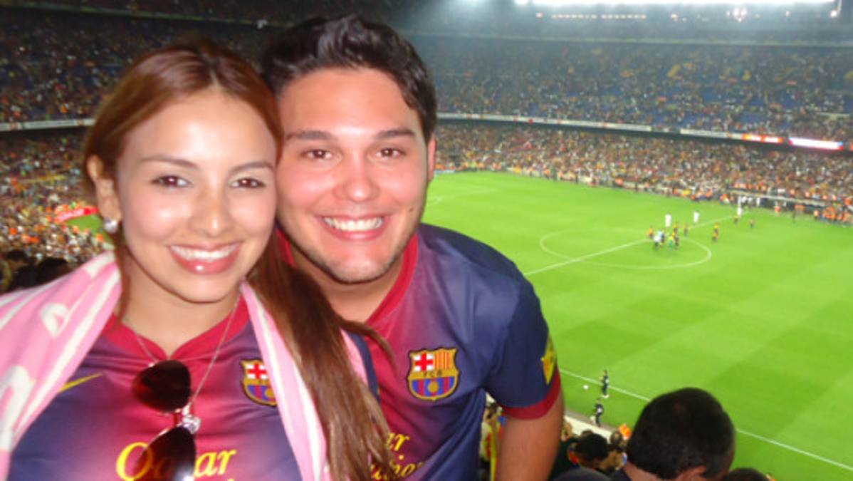 Luna de miel catracha en el Camp Nou