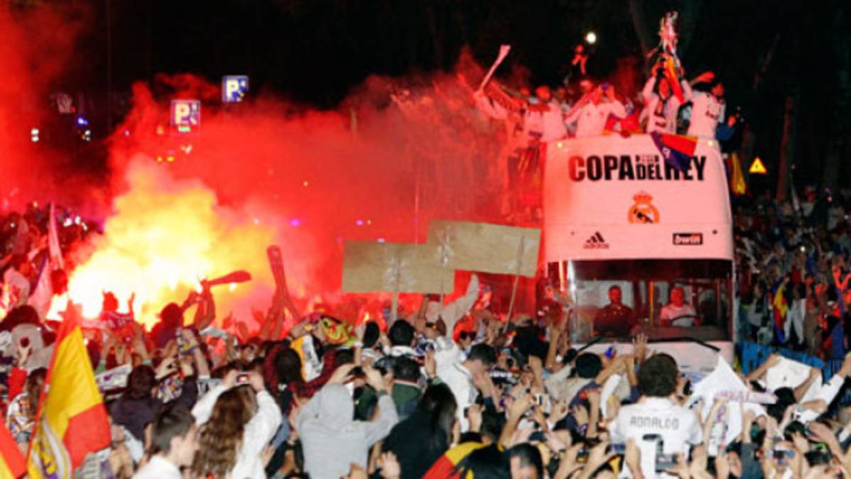 El bus del Real Madrid aplasta la Copa del Rey