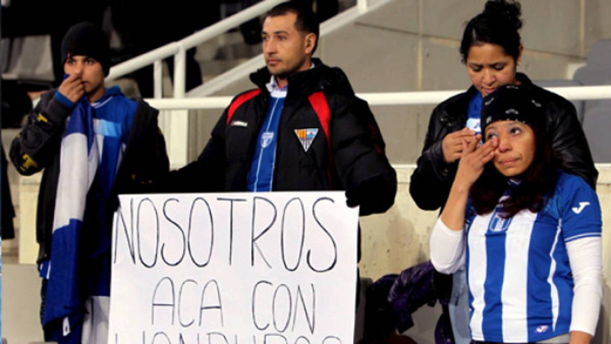 La afición de Honduras se fue desilusionada
