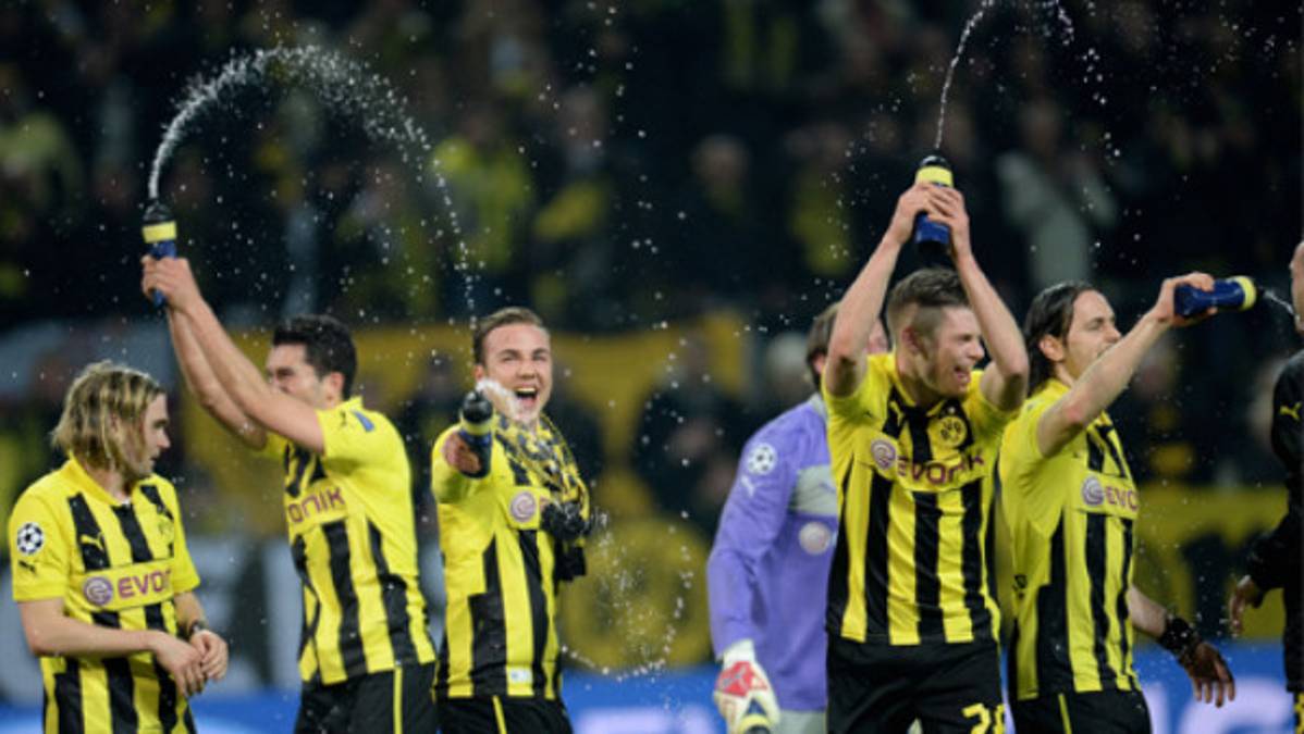 El Borussia Dortmund festejó a lo grande la clasificación