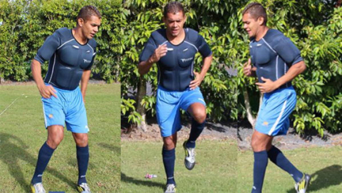 Amado Guevara entrena al estilo Iron Man