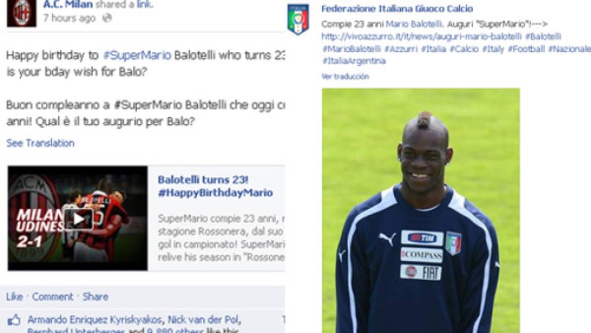 Mario Balotelli festejó su cumpleaños en piscina personalizada