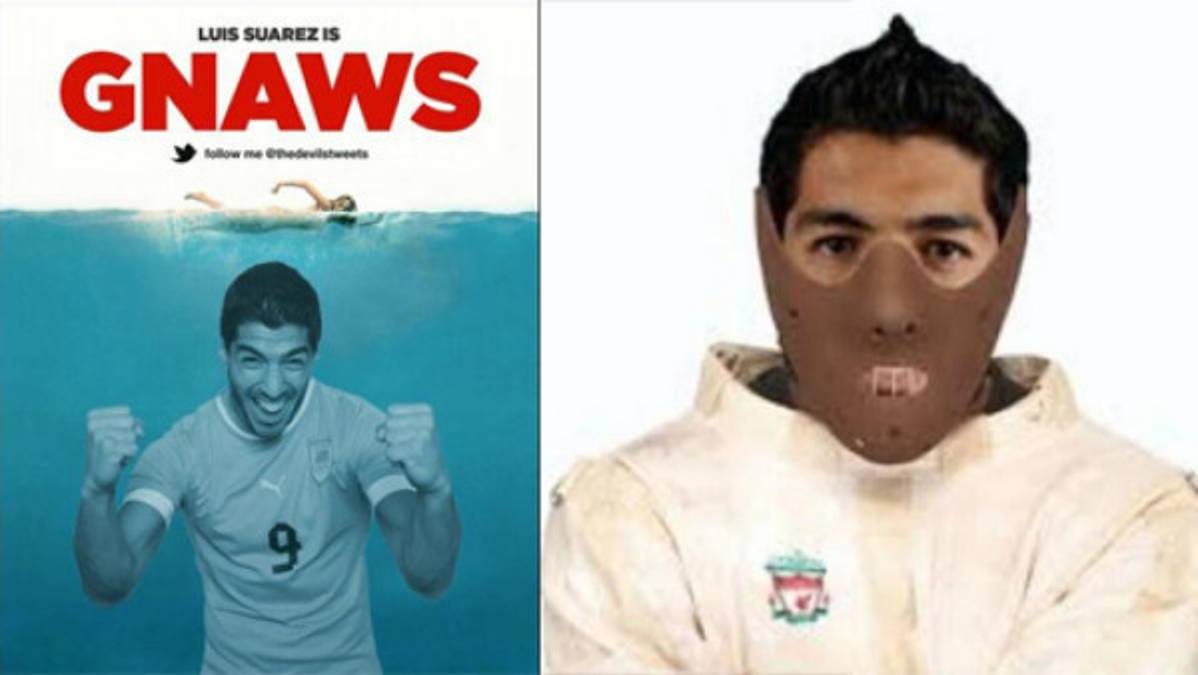 Luis Suárez víctima de montajes tras mordida a Ivanovic