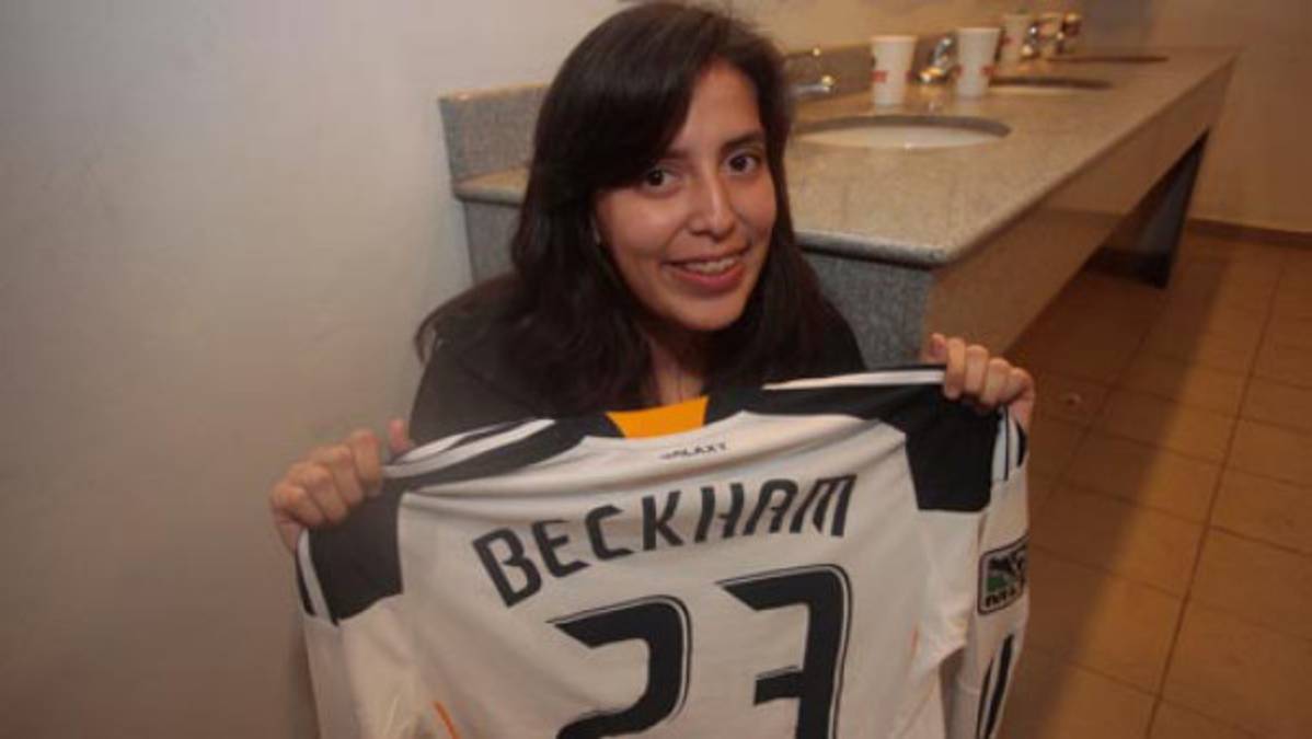 La chica de la camiseta de Beckham