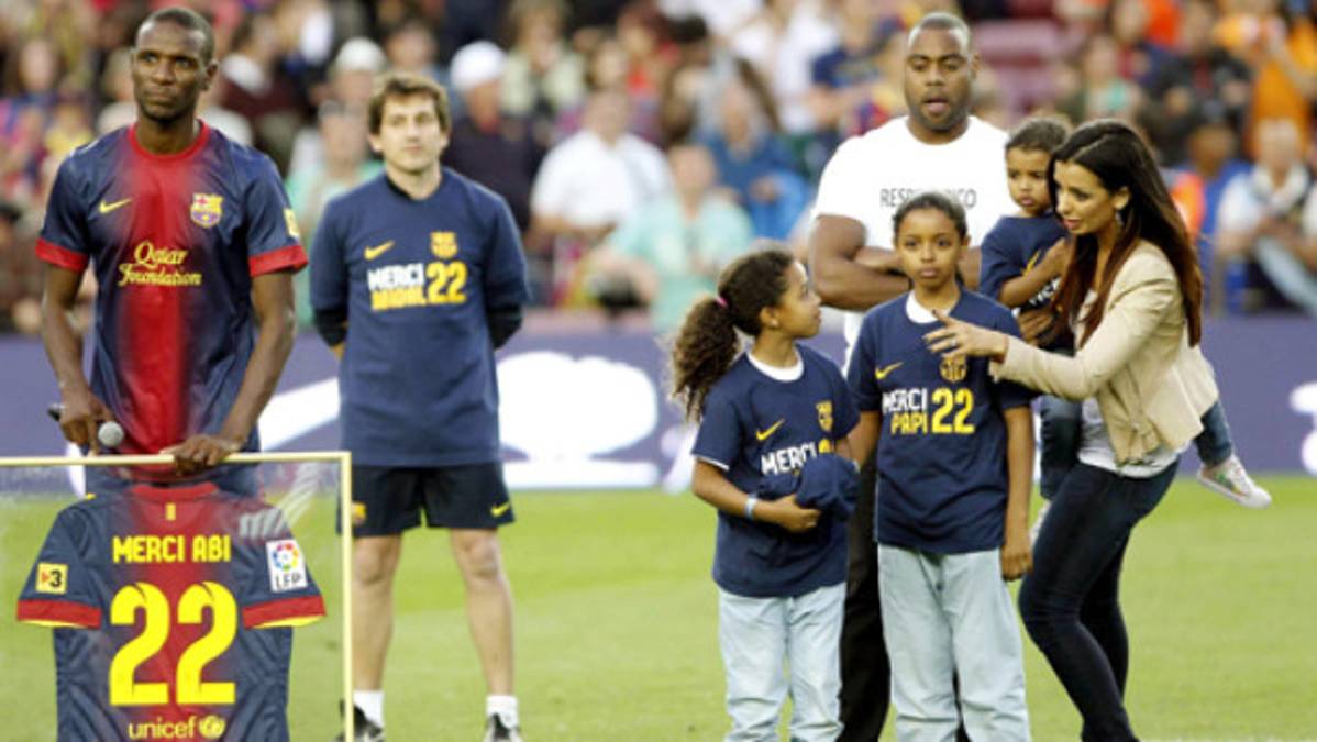 Inolvidable despedida del Barcelona a Abidal