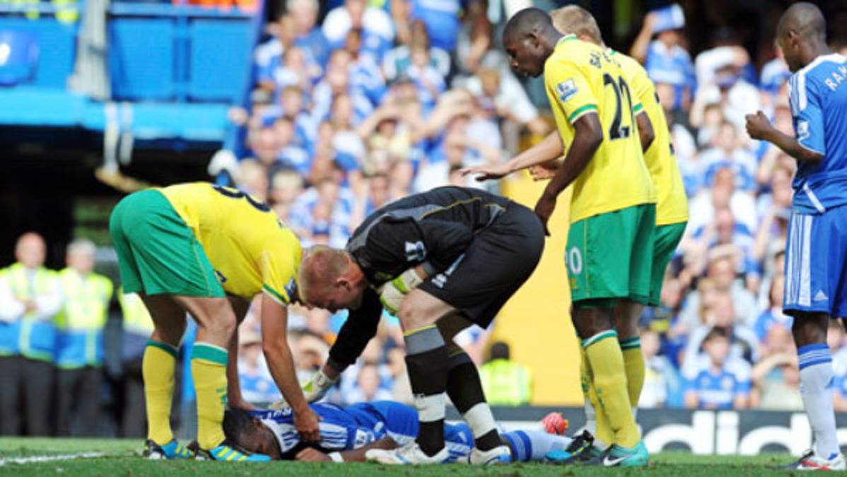 La escalofriante caída de Didier Drogba