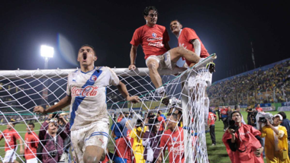La celebración del campeón Olimpia