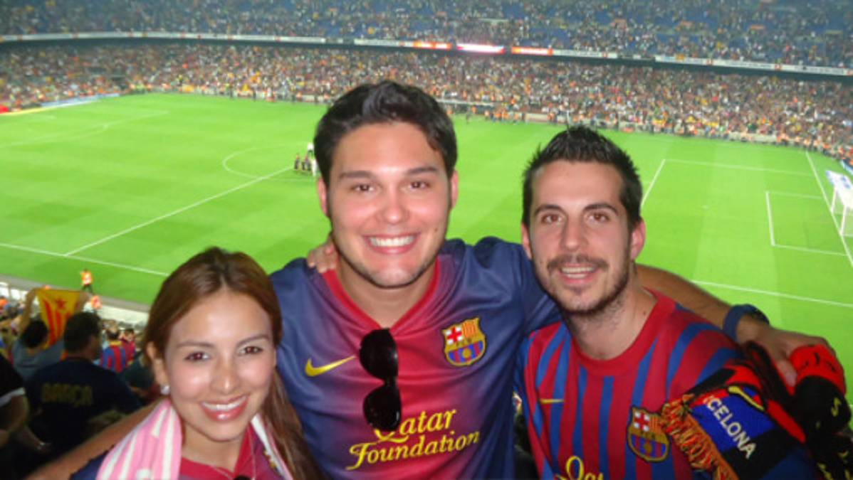 Luna de miel catracha en el Camp Nou