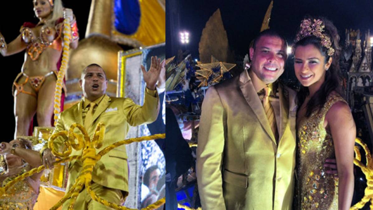Ronaldo fue el Rey del Carnaval de Sao Paulo